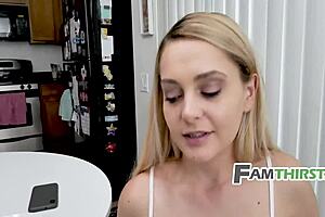 so this dirty stepdaughter aften opal thanks her stepdad with a hot fuck in german home