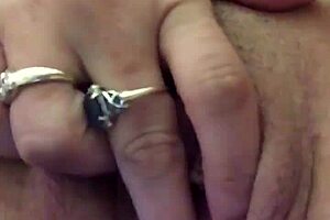 Using Vibrator On Her Dry Pussy Lips