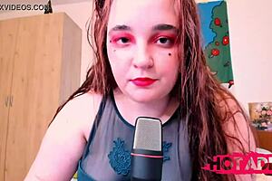 Chubby Redhead Teen Eats Chips in Sexy ASMR Show