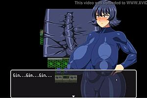 In this hentai game, the space suits are too tight for her huge tits and massive butt.