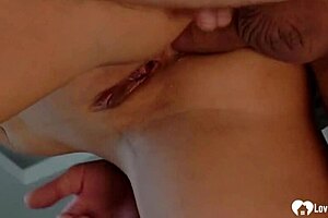 Big Booty Brunette Distracts Roommate from PES