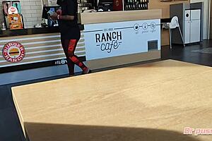 Interracial sex where a fake agent picks up an ebony stranger in public and records everything.