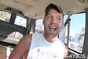 in this gay clip, a man delivers intense blowjob to another