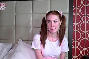 Older redhead Ellie Murphy learns sex tricks from Seth Brogan