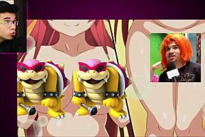 A thirsty succubus receives semen in intense reaction.