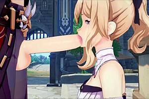 Klee prank adventure part 3 with blowjobs, fingering, and outdoor lesbian toys