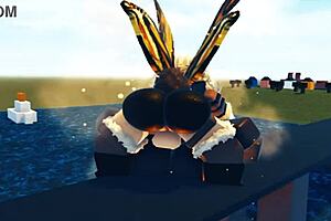 godzilla and mothra having a wild sex battle on roblox, it's crazy