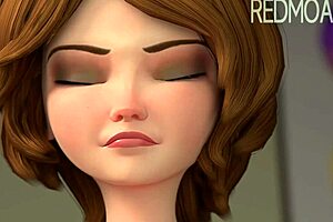 OMG, Aunt Cass gets slammed hard in this wild 3D clip, you gotta see it! 😍