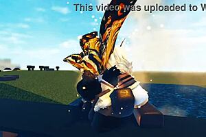 godzilla and mothra having a wild sex battle on roblox, it's crazy