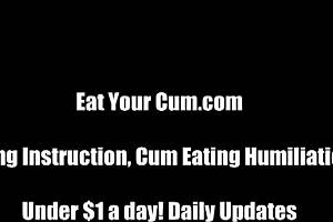 your punishment is eating cum now