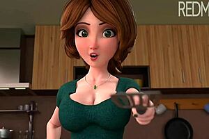 OMG, Aunt Cass gets slammed hard in this wild 3D clip, you gotta see it! 😍