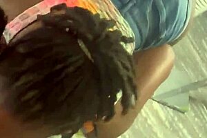 Slim Woman Spins On Office Chair