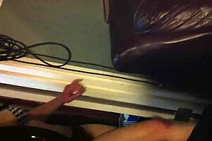 Ky demonstrates sloppy cock sucking with cum and spitting