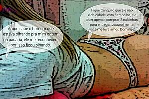 Cristina Almeida delivers panties to bakery stranger in comic story