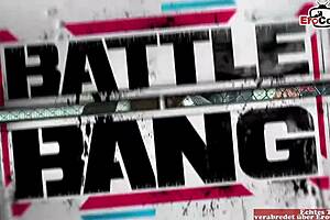 Brunette teen 18+ with pierced tits gets massive cumshot