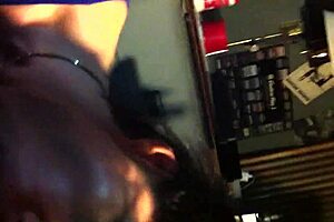 Ky demonstrates sloppy cock sucking with cum and spitting