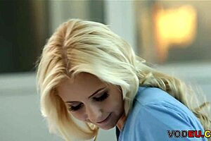 Lazy morning massage with Lola Foxx and Odette Delacroix featuring feet and natural tits