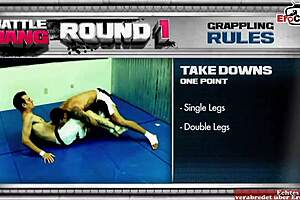 American teen with natural tits gets naughty in the boxing ring