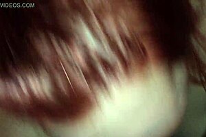 And red head BBW is giving a deep throat blowjob