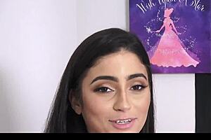 Hot Latina Stepsis Jasmine Vega Teases Her Stepbro By Showing Off Her Beautiful Pussy.