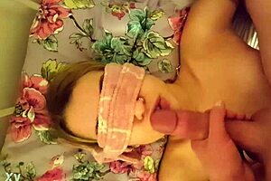 suck my cock with your eyes tied up?