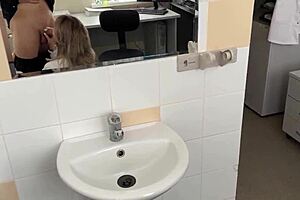 came to the doctors appointment and cum in her mouth, oops