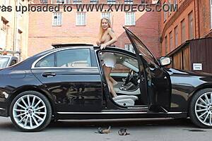 Detailed View of Girl in White Shorts Outdoors with Natural Tits