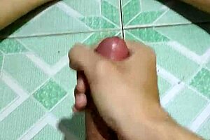 Staying home from school due to epidemic and masturbating to cum