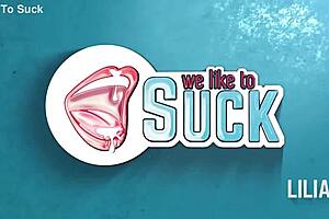 I love sucking this cum-covered cock so much