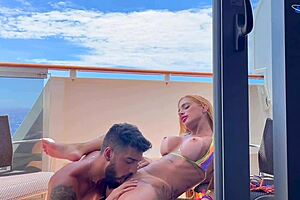 Kevlyn Santos Gets Wild on Cruise Cabin Balcony Fuck