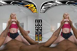 in virtual porn, dixie lynn takes deep bbc anal in vr