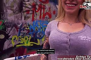 SCHLANKE BLONDE TEEN 18+ OUTDOOR FUCKED POV