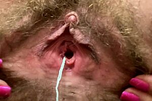 I Came Twice During Close Up Hairy Pussy Big Clit Dripping Wet Orgasm