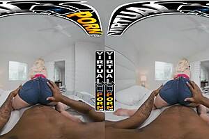 in virtual porn, dixie lynn takes deep bbc anal in vr