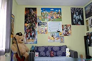 Pretty Lady Shares Her Great Cleavage in Webcam Chat