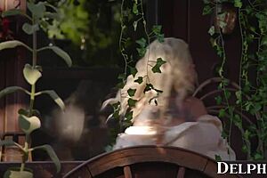 Delphine films witching babes swallowing Hunter's big fat cock