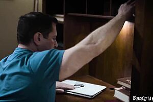 Convincing my young stepteen to deepthroat my dick with her small tits