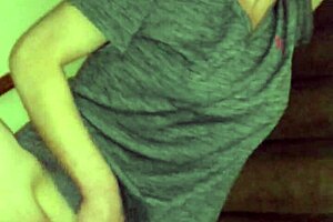 Wife Rubbing Pussy On Stairs