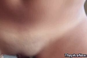 amateur teen 18+ rides dick with small tits