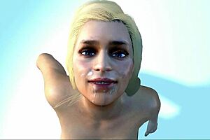 I Imagine Emilia Clarke Getting a Facial Cumshot on Her Face in Hentai Anime