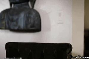 Beautiful Glam Teen 18+ Drilled In Taboo Threeway