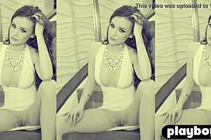 Sexy big ass teen 18+ emily bloom shows her nice shaved pussy after passion posing