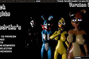 fuck nights at fredrikas fnaf hentai game pornplay ep 1 with bdsm femdom handjob