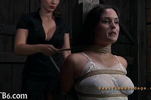 She wears a BDSM collar for intense play