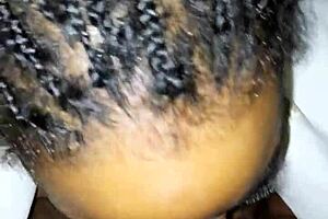 My ex sucking me good with detailed oral action