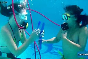 Swimming Babes Minnie Manga And Candy Fuck Underwater, Orgasmic Masturbation!