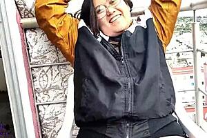 Nosy Neighbors Fucking My Stepbrother On The Balcony!