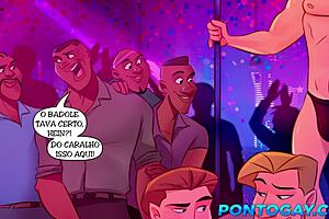 Gato dotado mama e da o cu pro gogoboy na balada gay