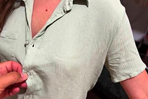 Kitchen Encounter While Wife Watches Television