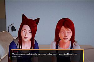 Episode 308 Of My New Family Cartoon Series Featuring Amateur Teen Redhead